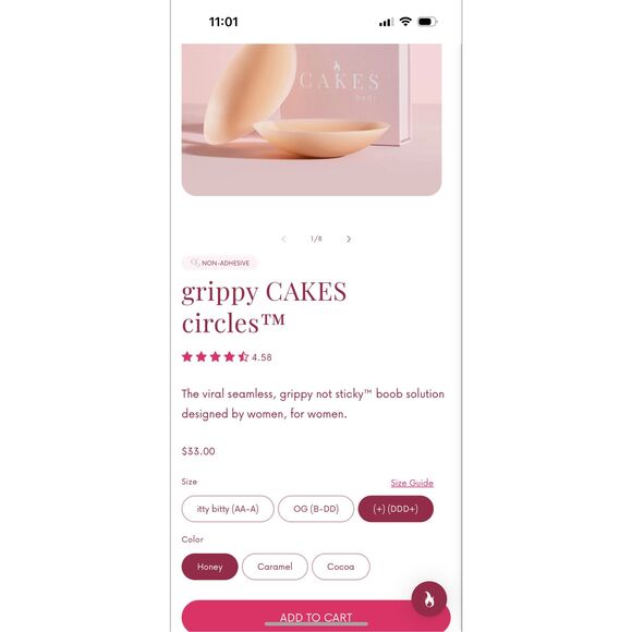 Cakes Body Mini Cake Circles™️ Plus Size Cakes in Honey - Picture 2 of 12